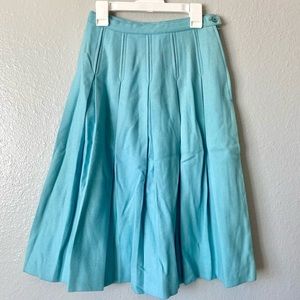 Koret of California pleated wool skirt